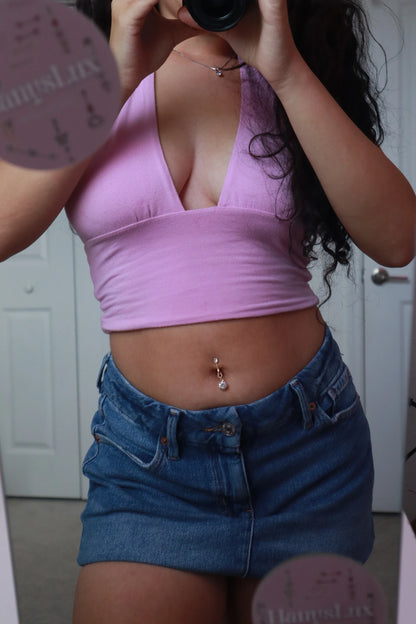 Kendal Gold Clip on Belly ring