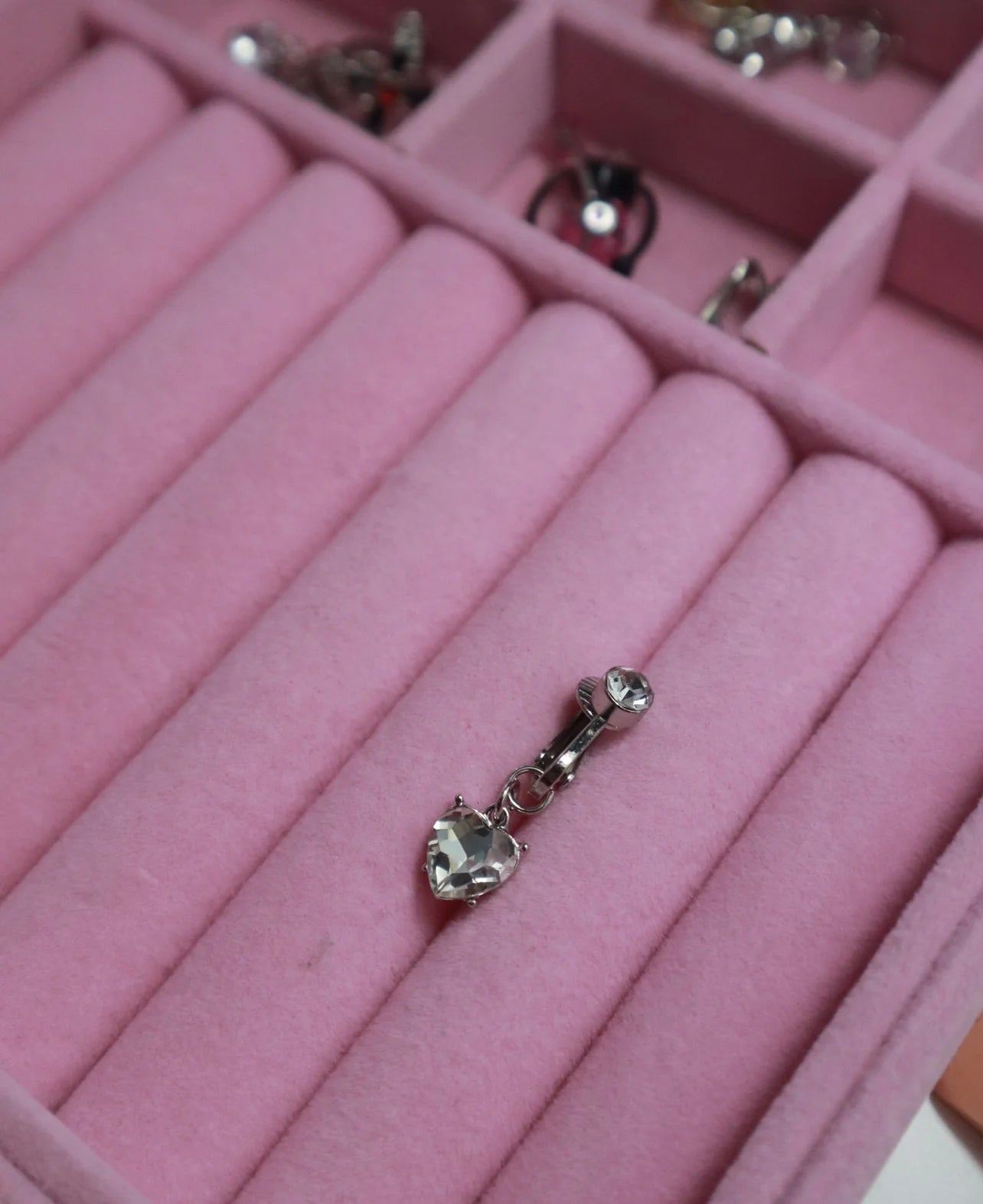 Heart Clip on Belly Ring