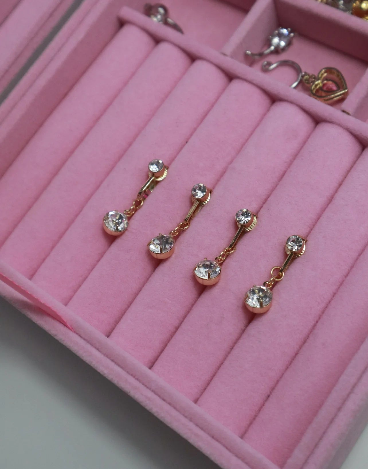 Kendal Gold Clip on Belly ring