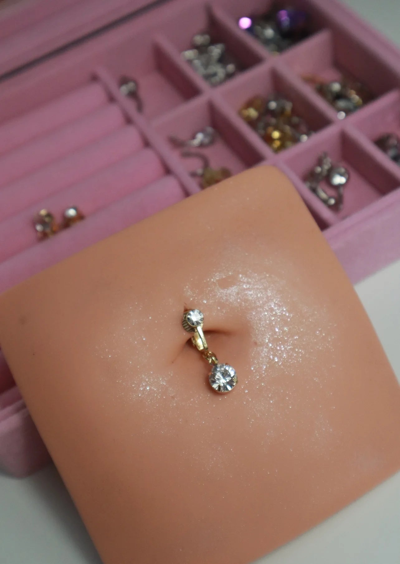 Kendal Gold Clip on Belly ring