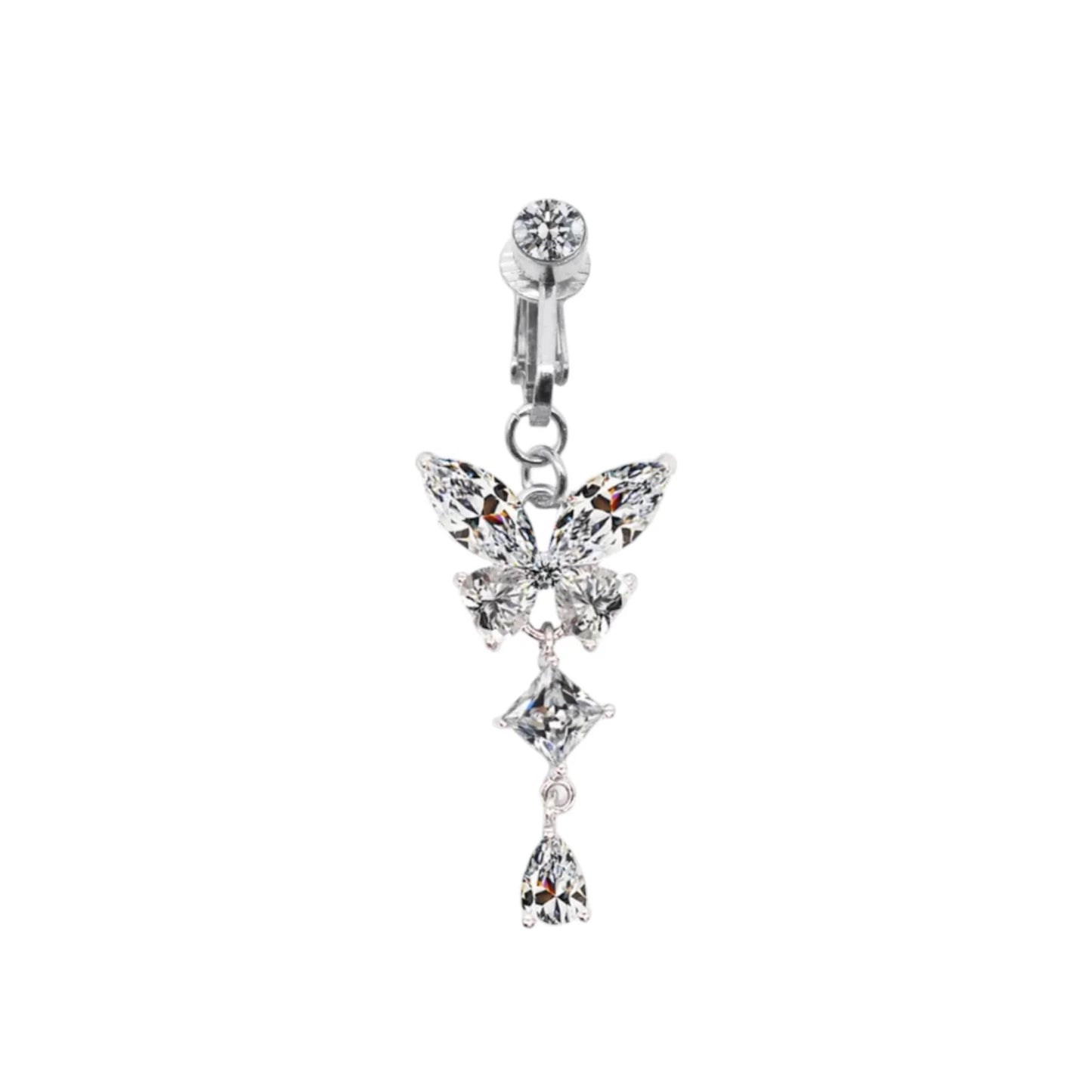 Butterfly Clip on belly Ring