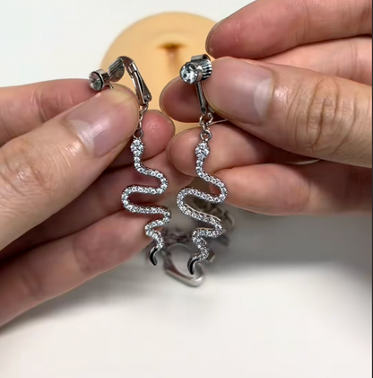 Bling Snake Clip on Belly Ring