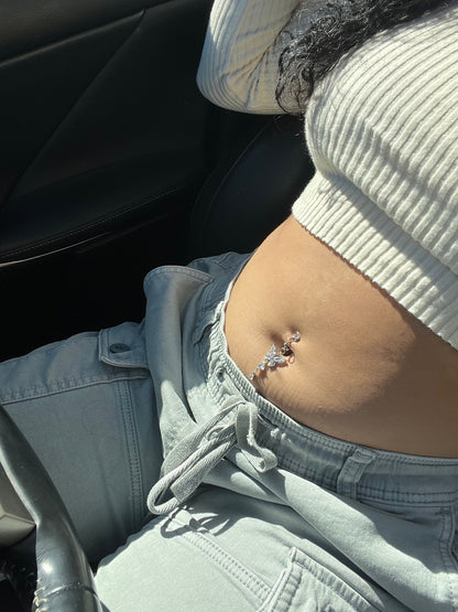 Butterfly Clip on belly Ring